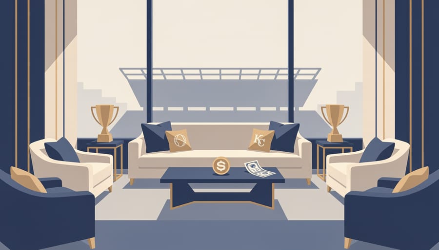 Smart casual bettor holding a gold rewards card in a casino lounge setting